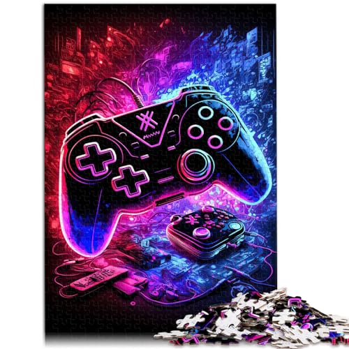 1000-teiliges Puzzle-Spielzeug, Gaming-Neon, für Erwachsene und Kinder ab 12 Jahren, Holzpuzzle, tolles Geschenk für Erwachsene, Größe: 50 x 75 cm 1000-teiliges Puzzle-Spielzeug, Gaming-Neon, für Erwachsene und Kinder ab 12 Jahren, Holzpuzzle, tolles Geschenk für Erwachsene, Größe: 50 x 75 cm von LXQING