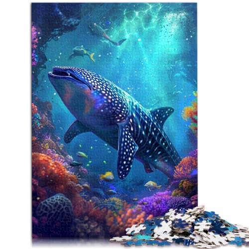 1000-teiliges Puzzle für Erwachsene, Psychedelischer bunter Wal, geeignet für Erwachsene und Kinder über 12 Jahre, Holzpuzzle, Familiendekoration, Größe: 50 x 75 cm 1000-teiliges Puzzle für Erwachsene, Psychedelischer bunter Wal, geeignet für Erwachsene und Kinder über 12 Jahre, Holzpuzzle, Familiendekoration, Größe: 50 x 75 cm von LXQING