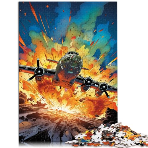1000-teiliges Puzzle für Erwachsene, farbenfrohe psychedelische Kampfflugzeuge, geeignet für Erwachsene und Kinder ab 12 Jahren, Holzpuzzle, Familienaktivität, Größe: 50 x 75 cm 1000-teiliges Puzzle für Erwachsene, farbenfrohe psychedelische Kampfflugzeuge, geeignet für Erwachsene und Kinder ab 12 Jahren, Holzpuzzle, Familienaktivität, Größe: 50 x 75 cm von LXQING