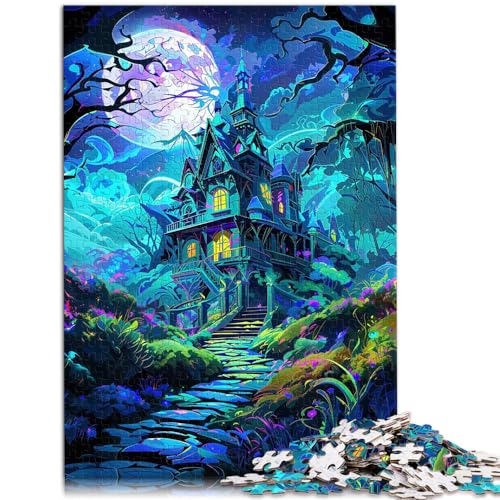 Puzzle 1000 Teile für Erwachsene, Dunkles Schloss, Holzpuzzle für Erwachsene und Kinder, Denkspiel, Spielzeug, Größe: 50 x 75 cm Puzzle 1000 Teile für Erwachsene, Dunkles Schloss, Holzpuzzle für Erwachsene und Kinder, Denkspiel, Spielzeug, Größe: 50 x 75 cm von LXQING