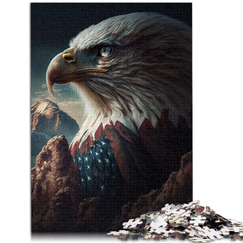 Puzzle für Erwachsene, 1000 Teile, American Eagle USA-Kunst, für Erwachsene und Kinder ab 12 Jahren, Holzpuzzle, Weihnachts- und Geburtstagsgeschenk, Größe: 50 x 75 cm Puzzle für Erwachsene, 1000 Teile, American Eagle USA-Kunst, für Erwachsene und Kinder ab 12 Jahren, Holzpuzzle, Weihnachts- und Geburtstagsgeschenk, Größe: 50 x 75 cm von LXQING