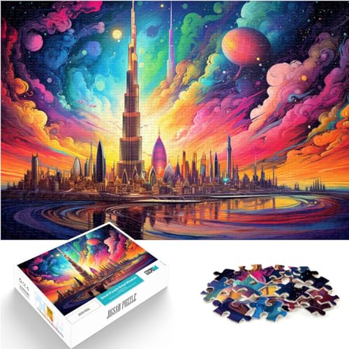 Puzzle für Erwachsene, 1000 Teile, Dubai Burj Khalifa, für Erwachsene und Kinder ab 12 Jahren, Holzpuzzle, Familienunterhaltungsspielzeug, Größe: 50 x 75 cm Puzzle für Erwachsene, 1000 Teile, Dubai Burj Khalifa, für Erwachsene und Kinder ab 12 Jahren, Holzpuzzle, Familienunterhaltungsspielzeug, Größe: 50 x 75 cm von LXQING