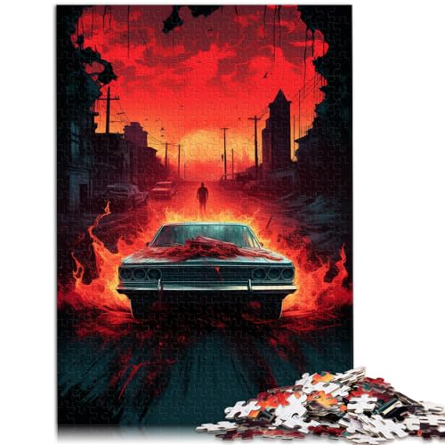 Puzzle für Erwachsene, 1000 Teile, Supernatural-Auto, Puzzles aus Holz für 12-Jährige, schwierig und anspruchsvoll, Größe: 50 x 75 cm Puzzle für Erwachsene, 1000 Teile, Supernatural-Auto, Puzzles aus Holz für 12-Jährige, schwierig und anspruchsvoll, Größe: 50 x 75 cm von LXQING