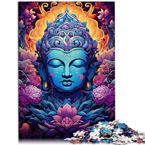 Puzzle für Erwachsene, 1000 Teile, farbenfrohes psychedelisches Buddha-Bild, für Erwachsene und Kinder ab 12 Jahren, Holzpuzzle, tolles Geschenk für Erwachsene und Kinder, Größe: 50 x 75 cm Puzzle für Erwachsene, 1000 Teile, farbenfrohes psychedelisches Buddha-Bild, für Erwachsene und Kinder ab 12 Jahren, Holzpuzzle, tolles Geschenk für Erwachsene und Kinder, Größe: 50 x 75 cm von LXQING
