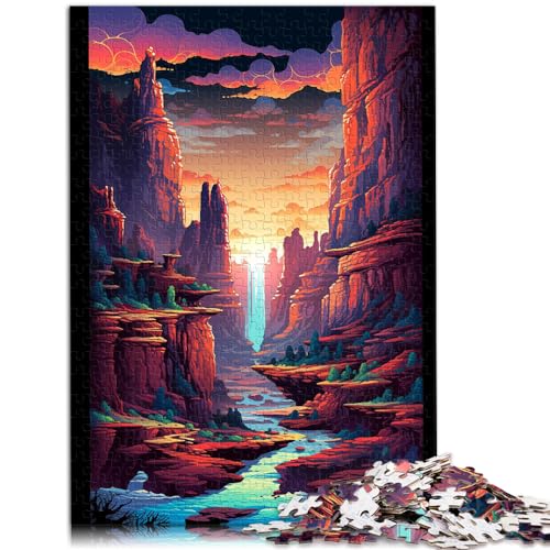 Puzzle für Erwachsene mit 1000 Teilen, amerikanischer Grand Canyon, für Erwachsene und Kinder ab 12 Jahren, Holzpuzzle, Geschenk zum Geburtstag, Größe: 50 x 75 cm Puzzle für Erwachsene mit 1000 Teilen, amerikanischer Grand Canyon, für Erwachsene und Kinder ab 12 Jahren, Holzpuzzle, Geschenk zum Geburtstag, Größe: 50 x 75 cm von LXQING