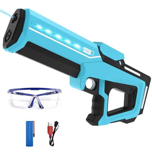 Wasserpistole Elektrisch,Automatische Wasserspritzpistole für Erwachsene Kinder,automatische Wasseraufnahme,8-10 M Großer Reichweite Wasserpistole Spielzeug,Sommerspielzeug für Pool Garten Strand von LXWINNER