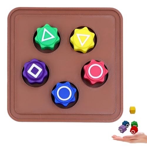 Gonggi Korean Game, Koreanisches Traditionelles Hand Eye Coordination Training Spielzeug gonggi Jack Stone Pebbles Set Für Unterhaltsame Stunden Und Koordinationstraining Steinfangspiel (5pcs+Base) von LXYNALI