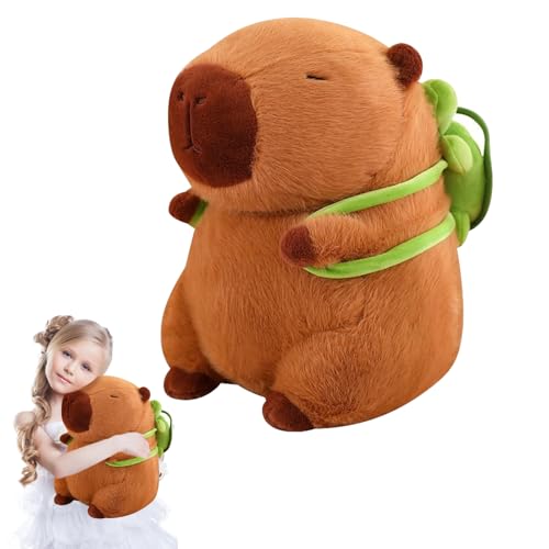 LXYYDS Capybara Plüschtier, 35cm Niedliche Capybara Kuscheltier, Capybara Plushie Puppen mit Schildkrötenrucksack, Simulation Tier Capybara Puppen, Großes Geburtstags Geschenk für Kinder LXYYDS Capybara Plüschtier, 35cm Niedliche Capybara Kuscheltier, Capybara Plushie Puppen mit Schildkrötenrucksack, Simulation Tier Capybara Puppen, Großes Geburtstags Geschenk für Kinder von LXYYDS