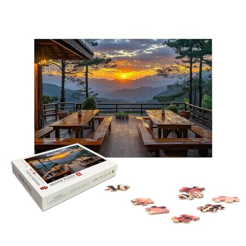 Personalisiertes Puzzle 1000 Teile mit Eigenem Foto, Personalisiertes Puzzle für Erwachsene, Gestalte Selbst Holzpuzzle Erwachsene mit Bild, Fotopuzzle mit Geschenkbox, für Geschenke, Wanddeko, X-421 von LXingzun