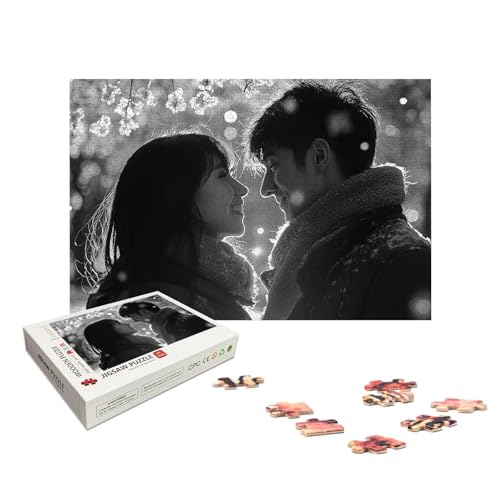Personalisiertes Puzzle 1000 Teile mit Eigenem Foto, Personalisiertes Puzzle für Erwachsene, Gestalte Selbst Holzpuzzle Erwachsene mit Bild, Fotopuzzle mit Geschenkbox, für Geschenke, Wanddeko, X-435 von LXingzun