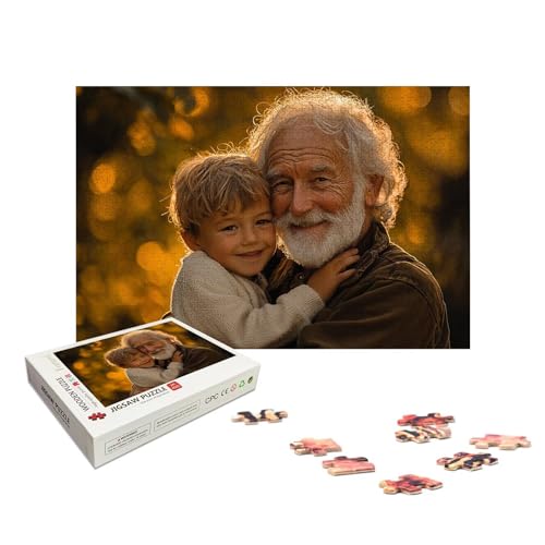 Personalisiertes Puzzle 1000 Teile mit Eigenem Foto, Personalisiertes Puzzle für Erwachsene, Gestalte Selbst Holzpuzzle Erwachsene mit Bild, Fotopuzzle mit Geschenkbox, für Geschenke, Wanddeko, X-1065 Personalisiertes Puzzle 1000 Teile mit Eigenem Foto, Personalisiertes Puzzle für Erwachsene, Gestalte Selbst Holzpuzzle Erwachsene mit Bild, Fotopuzzle mit Geschenkbox, für Geschenke, Wanddeko, X-1065 von LXingzun