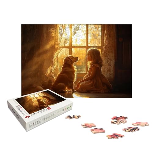 Personalisiertes Puzzle 1000 Teile mit Eigenem Foto, Personalisiertes Puzzle für Erwachsene, Gestalte Selbst Holzpuzzle Erwachsene mit Bild, Fotopuzzle mit Geschenkbox, für Geschenke, Wanddeko, X-631 von LXingzun