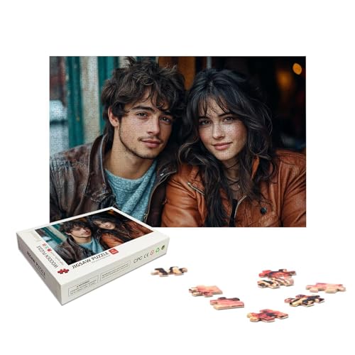Personalisiertes Puzzle 1000 Teile mit Eigenem Foto, Personalisiertes Puzzle für Erwachsene, Gestalte Selbst Holzpuzzle Erwachsene mit Bild, Fotopuzzle mit Geschenkbox, für Geschenke, Wanddeko, X-659 von LXingzun