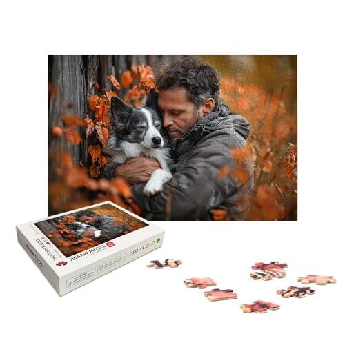 Personalisiertes Puzzle 1000 Teile mit Eigenem Foto, Personalisiertes Puzzle für Erwachsene, Gestalte Selbst Holzpuzzle Erwachsene mit Bild, Fotopuzzle mit Geschenkbox, für Geschenke, Wanddeko, X-715 von LXingzun