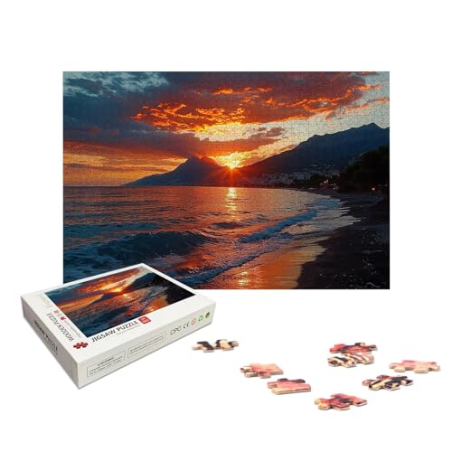 Personalisiertes Puzzle 1000 Teile mit Eigenem Foto, Personalisiertes Puzzle für Erwachsene, Gestalte Selbst Holzpuzzle Erwachsene mit Bild, Fotopuzzle mit Geschenkbox, für Geschenke, Wanddeko, X-575 von LXingzun