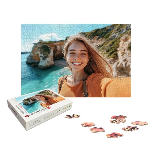 Personalisiertes Puzzle 2000 Teile mit Eigenem Foto, Personalisiertes Puzzle für Erwachsene, Gestalte Selbst Holzpuzzle Erwachsene mit Bild, Fotopuzzle mit Geschenkbox, für Geschenke, Wanddeko, X-857 Personalisiertes Puzzle 2000 Teile mit Eigenem Foto, Personalisiertes Puzzle für Erwachsene, Gestalte Selbst Holzpuzzle Erwachsene mit Bild, Fotopuzzle mit Geschenkbox, für Geschenke, Wanddeko, X-857 von LXingzun