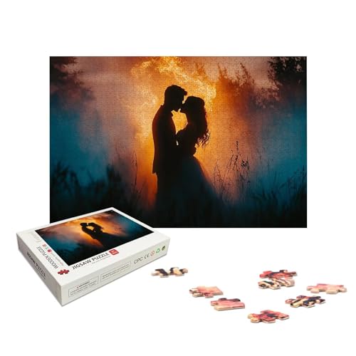 Personalisiertes Puzzle 2000 Teile mit Eigenem Foto, Personalisiertes Puzzle für Erwachsene, Gestalte Selbst Holzpuzzle Erwachsene mit Bild, Fotopuzzle mit Geschenkbox, für Geschenke, Wanddeko, X-409 von LXingzun