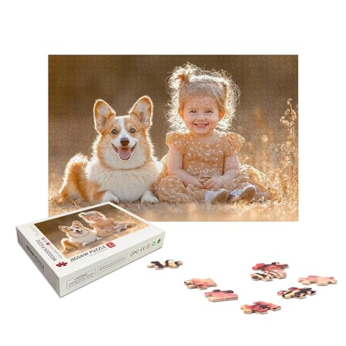 Personalisiertes Puzzle mit Eigenem Foto, Personalisiert Puzzle 1000/1500/2000/3000/4000/5000 Teile Erwachsene, Gestalte Selbst Holzpuzzle mit Bild, Holzpuzzle für Geschenke, Weihnachten, Deko, X-612 von LXingzun