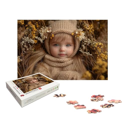 Personalisiertes Puzzle mit Eigenem Foto, Personalisiert Puzzle 1000/1500/2000/3000/4000/5000 Teile Erwachsene, Gestalte Selbst Holzpuzzle mit Bild, Holzpuzzle für Geschenke, Weihnachten, Deko, X-1228 von LXingzun