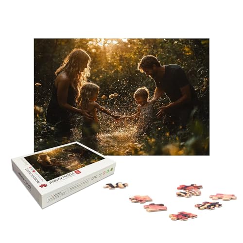 Personalisiertes Puzzle mit Eigenem Foto, Personalisiert Puzzle 1000/1500/2000/3000/4000/5000 Teile Erwachsene, Gestalte Selbst Holzpuzzle mit Bild, Holzpuzzle für Geschenke, Weihnachten, Deko, X-764 von LXingzun