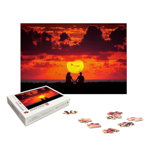 Personalisiertes Puzzle mit Eigenem Foto, Personalisiert Puzzle 1000/1500/2000/3000/4000/5000 Teile Erwachsene, Gestalte Selbst Holzpuzzle mit Bild, Holzpuzzle für Geschenke, Weihnachten, Deko, X-1200 von LXingzun