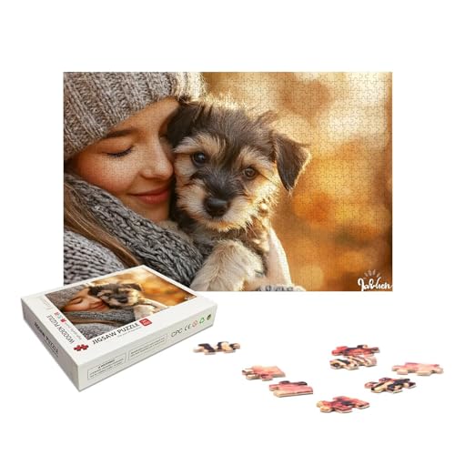 Personalisiertes Puzzle mit Eigenem Foto, Personalisiert Puzzle 1000/1500/2000/3000/4000/5000 Teile Erwachsene, Gestalte Selbst Holzpuzzle mit Bild, Holzpuzzle für Geschenke, Weihnachten, Deko, X-373 von LXingzun