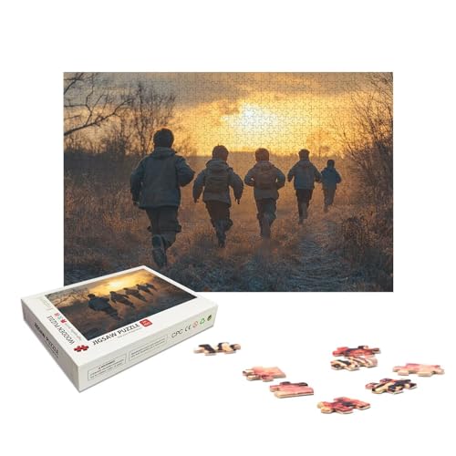 Personalisiertes Puzzle mit Eigenem Foto, Personalisiert Puzzle 1000/1500/2000/3000/4000/5000 Teile Erwachsene, Gestalte Selbst Holzpuzzle mit Bild, Holzpuzzle für Geschenke, Weihnachten, Deko, X-386 von LXingzun
