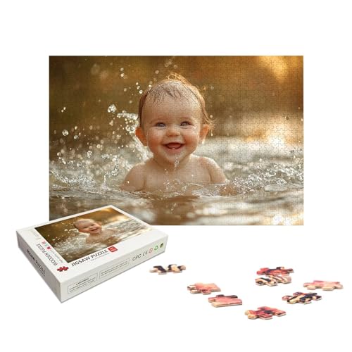 Personalisiertes Puzzle mit Eigenem Foto, Personalisiert Puzzle 1000/1500/2000/3000/4000/5000 Teile Erwachsene, Gestalte Selbst Holzpuzzle mit Bild, Holzpuzzle für Geschenke, Weihnachten, Deko, X-864 von LXingzun