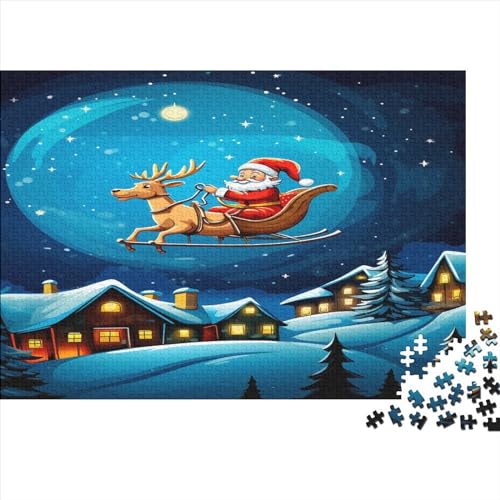 Father Weihnachtsmann 500 Teile Puzzle Lernspiel Spielzeug Puzzles Für Erwachsene Klassische AI Design Puzzles Puzzles Erwachsene 500pcs (52x38cm) von LYCREW