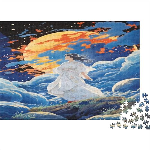 Schönes Mädchen 1000 Teile Premium-Puzzles Für Erwachsene - Spaß Und Lernspiele - Perfekte AI Design Puzzle-Geschenke 1000pcs (75x50cm) von LYCREW