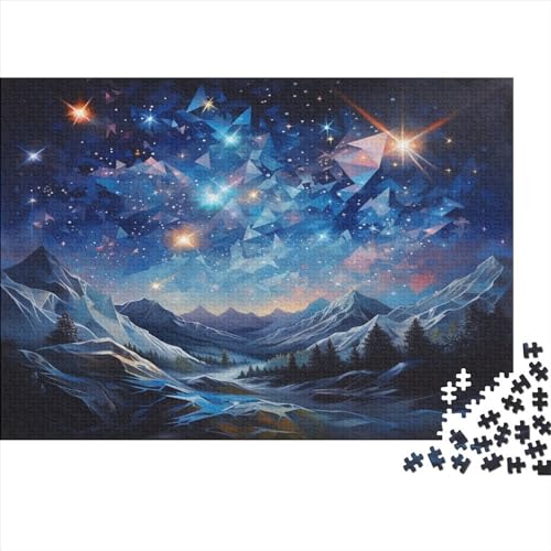 Sternenhimmel 1000 Teile Jigsaw Puzzles Für Erwachsene Schwieriges Schweres AI Design Jigsaw Puzzle Für Frauen Männer Premium Präzise Interlocking Herausforderndes Spiel Lernspiel 1000pcs (75x50cm) von LYCREW