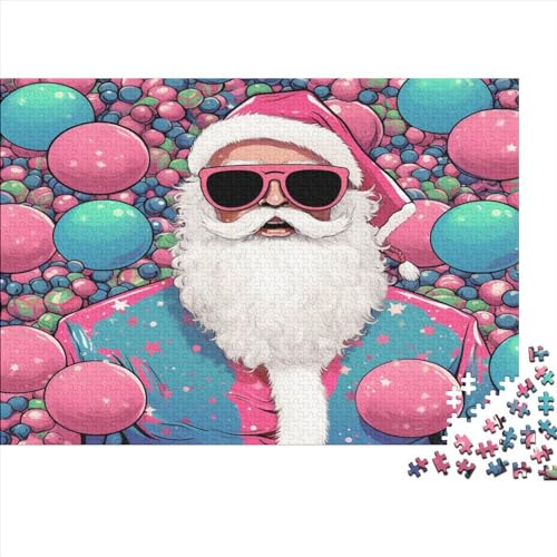 Trendy Weihnachtsmann 500 Teile Premium-Puzzles Für Erwachsene - Spaß Und Lernspiele - Perfekte AI Design Puzzle-Geschenke 500pcs (52x38cm) von LYCREW