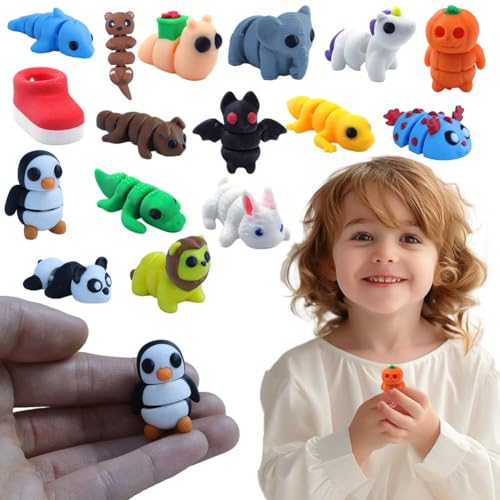 LYEAA 16/25 PCs Mini 3D Gedruckte Tierfiguren Set, Osterkorb -Stuffers, niedliche Zappelspielzeug for Spiele und Anzeige LYEAA 16/25 PCs Mini 3D Gedruckte Tierfiguren Set, Osterkorb -Stuffers, niedliche Zappelspielzeug for Spiele und Anzeige von LYEAA