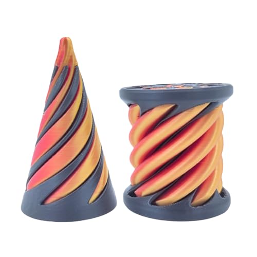 LYEAA 2 Stück Zappelspielzeug zum Stressabbau, 3D-gedrucktes Spiralkegelspielzeug, unmögliche Pyramide, Passthrough-Skulptur, Mini-Vortex-Faden-Illusion, Geschenke for Kinder und Erwachsene LYEAA 2 Stück Zappelspielzeug zum Stressabbau, 3D-gedrucktes Spiralkegelspielzeug, unmögliche Pyramide, Passthrough-Skulptur, Mini-Vortex-Faden-Illusion, Geschenke for Kinder und Erwachsene von LYEAA