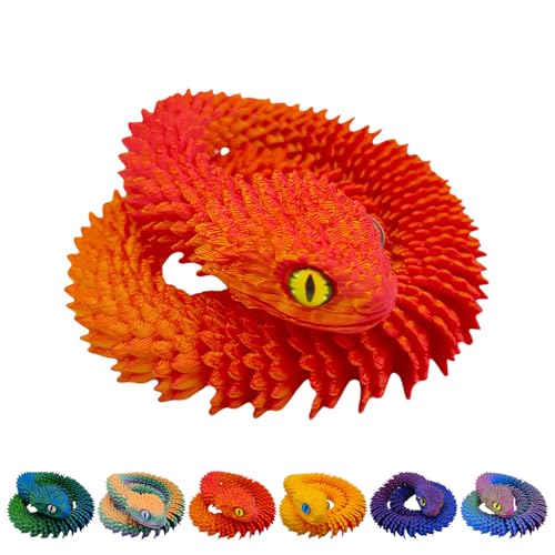 LYEAA 3D-gedruckte , 3D-gedruckte Schlangenfiguren, 3D-Kristallschlange, Flexible Gelenke, Heimdekoration, Chefschreibtisch-Spielzeug for Heimbüro-Dekoration LYEAA 3D-gedruckte , 3D-gedruckte Schlangenfiguren, 3D-Kristallschlange, Flexible Gelenke, Heimdekoration, Chefschreibtisch-Spielzeug for Heimbüro-Dekoration von LYEAA