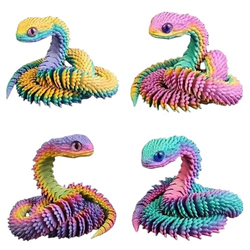 LYEAA 3D-gedruckte , 3D-gedruckte Schlangenfiguren, 3D-Kristallschlange, Flexible Gelenke, Heimdekoration, Chefschreibtisch-Spielzeug for Heimbüro-Dekoration LYEAA 3D-gedruckte , 3D-gedruckte Schlangenfiguren, 3D-Kristallschlange, Flexible Gelenke, Heimdekoration, Chefschreibtisch-Spielzeug for Heimbüro-Dekoration von LYEAA
