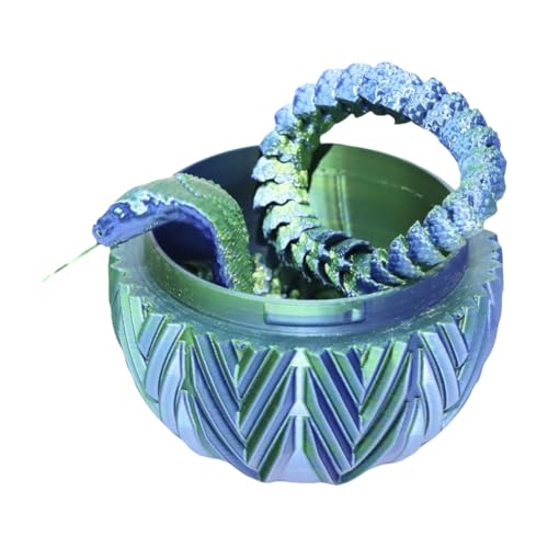 LYEAA 3D-gedruckte Kobra mit Ei, bewegliche, Zappelspielzeug for Schreibtischdekoration und Spielzeug zum Stressabbau LYEAA 3D-gedruckte Kobra mit Ei, bewegliche, Zappelspielzeug for Schreibtischdekoration und Spielzeug zum Stressabbau von LYEAA