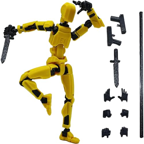 LYEAA Beweglicher Gestaltwandler-Roboter – 5,54 Zoll bewegliche Dummy-Figur, 3D-gedrucktes Spielzeug für Kinder und Sammler von LYEAA