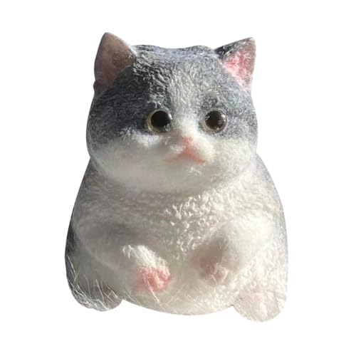 LYEAA Cat Squeeze Toy Realistic Cat Cat Hand Prise Zappet Toy Stress Relief Sensorisches Spielzeug for Teenager Erwachsene von LYEAA