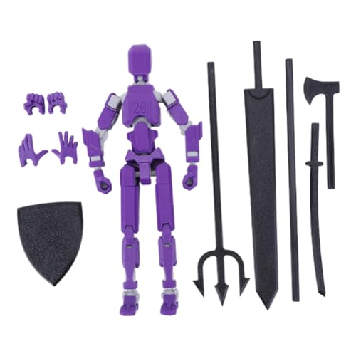 LYEAA DIY 20 cm 3D-gedruckte Roboterpuppe – mehrgelenkiges, bewegliches, mechanisches Spielzeug, Geschenk for Kinder von LYEAA