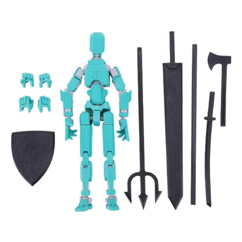 LYEAA DIY 20 cm 3D-gedruckte Roboterpuppe – mehrgelenkiges, bewegliches, mechanisches Spielzeug, Geschenk for Kinder von LYEAA