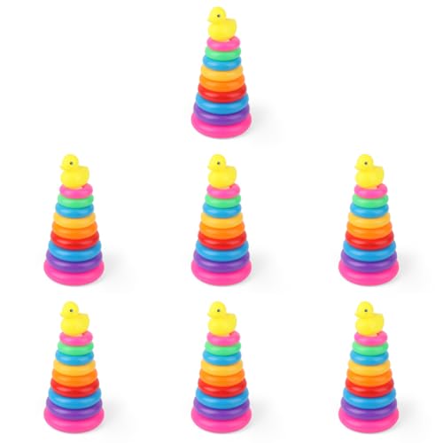 LYEAA Fun Rainbow Tower Stapeling Puzzle for Kinder Kleinkind Lernfarbe und Hand-Eye-Koordination Spielzeug LYEAA Fun Rainbow Tower Stapeling Puzzle for Kinder Kleinkind Lernfarbe und Hand-Eye-Koordination Spielzeug von LYEAA