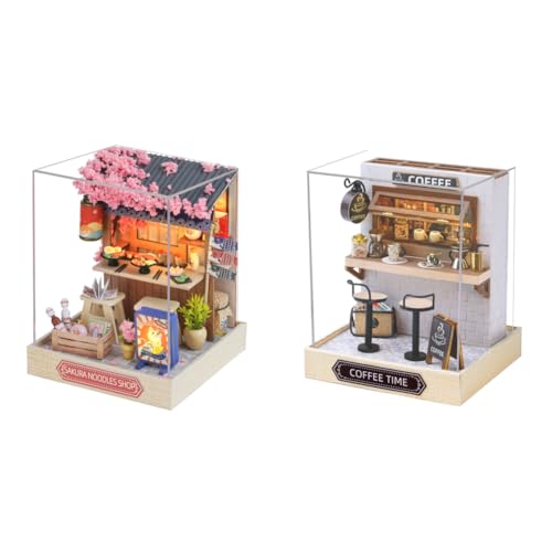 LYEAA Kreatives Zimmer-Puppenhaus – Miniatur-DIY-Set mit Möbeln, Holz-Bastelmodell, Zuhause, Schlafzimmer, Dekoration, Geschenk von LYEAA