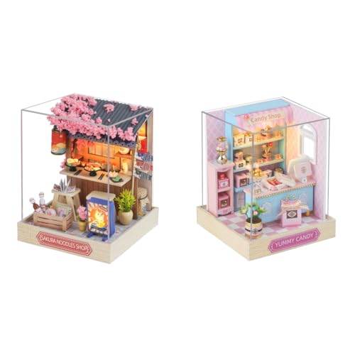 LYEAA Kreatives Zimmer-Puppenhaus – Miniatur-DIY-Set mit Möbeln, Holz-Bastelmodell, Zuhause, Schlafzimmer, Dekoration, Geschenk von LYEAA