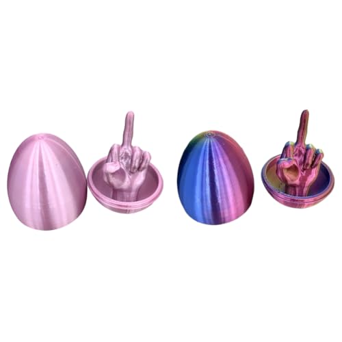 LYEAA Lustiges 3D-gedrucktes Mittelfinger-Ei – einzigartiges Gag-Geschenk für Freunde und Familie zu Ostern LYEAA Lustiges 3D-gedrucktes Mittelfinger-Ei – einzigartiges Gag-Geschenk für Freunde und Familie zu Ostern von LYEAA