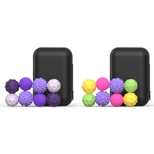 LYEAA Magnetische Anziehungsspannungskugeln 8pcs Silikon -sensorische Spielzeuge for Angst Autismus ADHS Stressabbau und Fokus von LYEAA