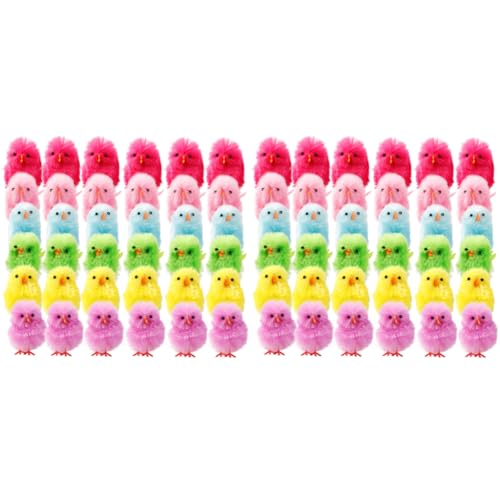 LYEAA Ostern Fuzzy Chicks Mini Bunte Chenille Küken for Osterdekorationen süße weiche Plüsch -Party -Kuchen -Topper LYEAA Ostern Fuzzy Chicks Mini Bunte Chenille Küken for Osterdekorationen süße weiche Plüsch -Party -Kuchen -Topper von LYEAA