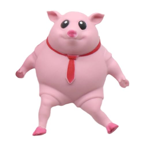 LYEAA Pig Squeeze Spielzeug Kreatives Stressspielzeug Niedliche sensorische Spielzeug Dekompression Spielzeug für Kinder Erwachsene Party Gefälligkeiten (14*14 cm) von LYEAA