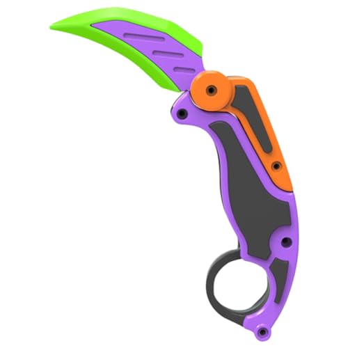 LYEAA Springendes kleines Rettichmesser, kreatives Design, buntes Messerspielzeug, 3D-Druckmesser, Desktop-Dekoration, Dekompressionsspielzeug for Kinder von LYEAA