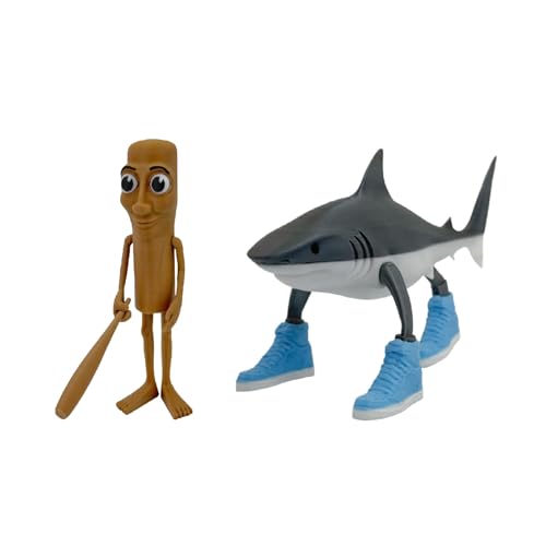 LYEAA Tung Tung Tung Sahur Figur Spielzeug, tralalero Tralala Figur, 3D Gedruckter Hai in Schuhen Tiere lustiges Sammlerstück for Sammlung und Dekoration LYEAA Tung Tung Tung Sahur Figur Spielzeug, tralalero Tralala Figur, 3D Gedruckter Hai in Schuhen Tiere lustiges Sammlerstück for Sammlung und Dekoration von LYEAA